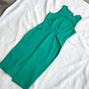 Green midi dress